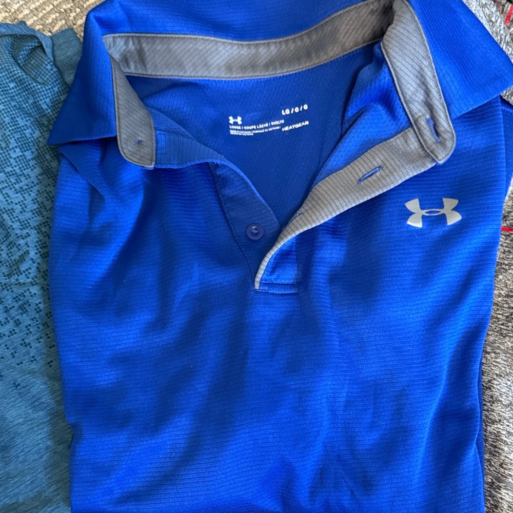 Under Armour Men's Royal Blue Polo
